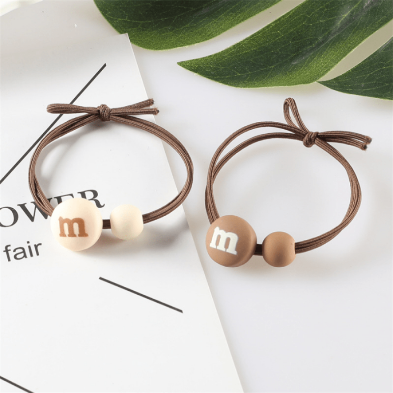 Resin Chocolate Hair Ties Cartoon Hair Accessories