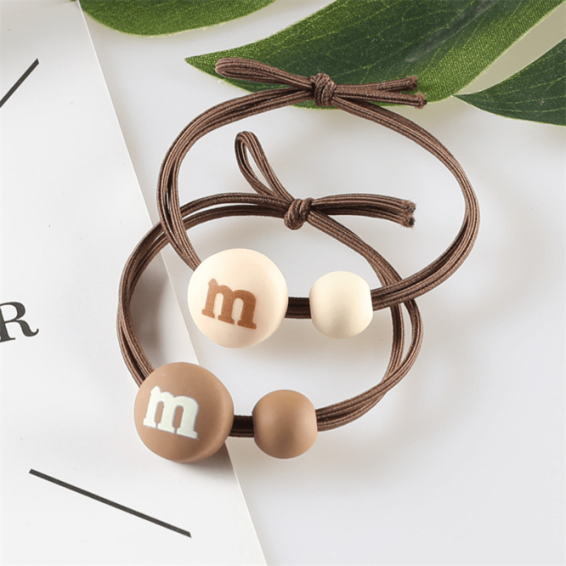 Resin Chocolate Hair Ties Cartoon Hair Accessories