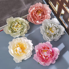 Faux Pearl & Flower Hair Pin U-Shaped Hair Bun Holder Bridal Wedding Accessory