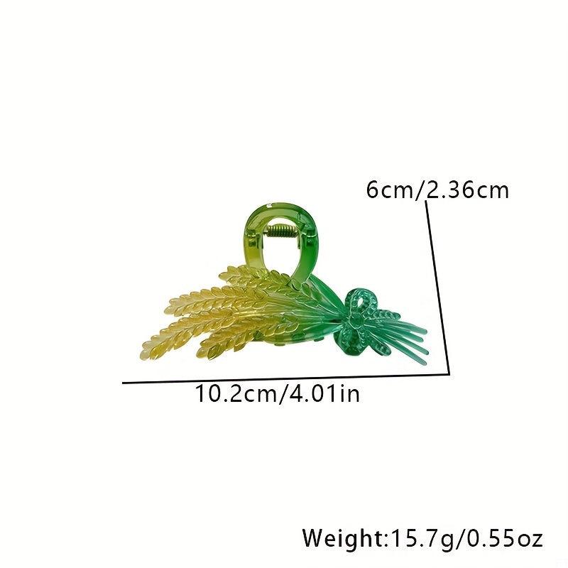 Wheat Ears Shaped Hair Claw Clip Nonslip Ponytail Holder
