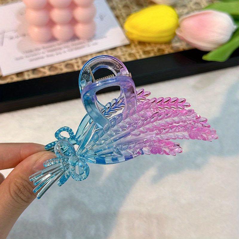 Wheat Ears Shaped Hair Claw Clip Nonslip Ponytail Holder