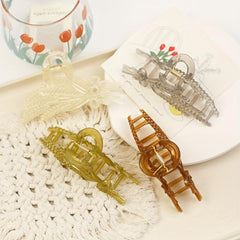 Wheat Ears Shaped Hair Claw Non-slip Ponytail Holder for Women Girls Hair