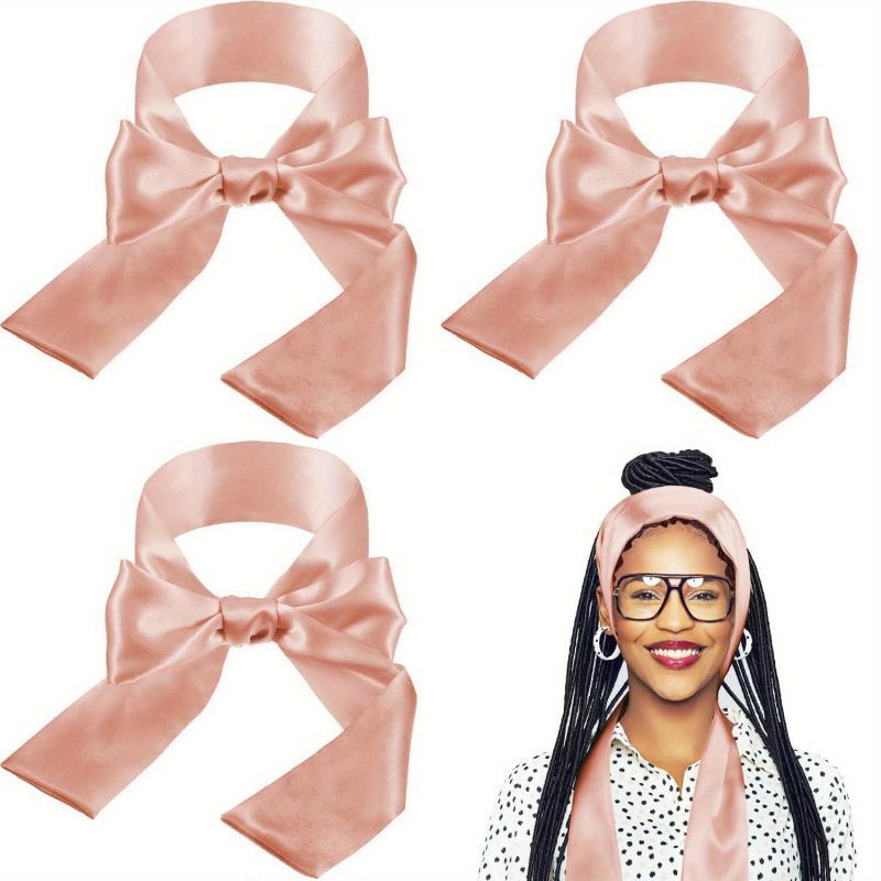 3pcs Satin Headbands Non Slip Makeup Facial Sport Yoga Headband