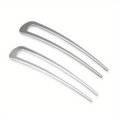 2pcs Alloy Hair Pin U Shaped Hair Fork Style Hair Clip For Women Girls Hair Clip