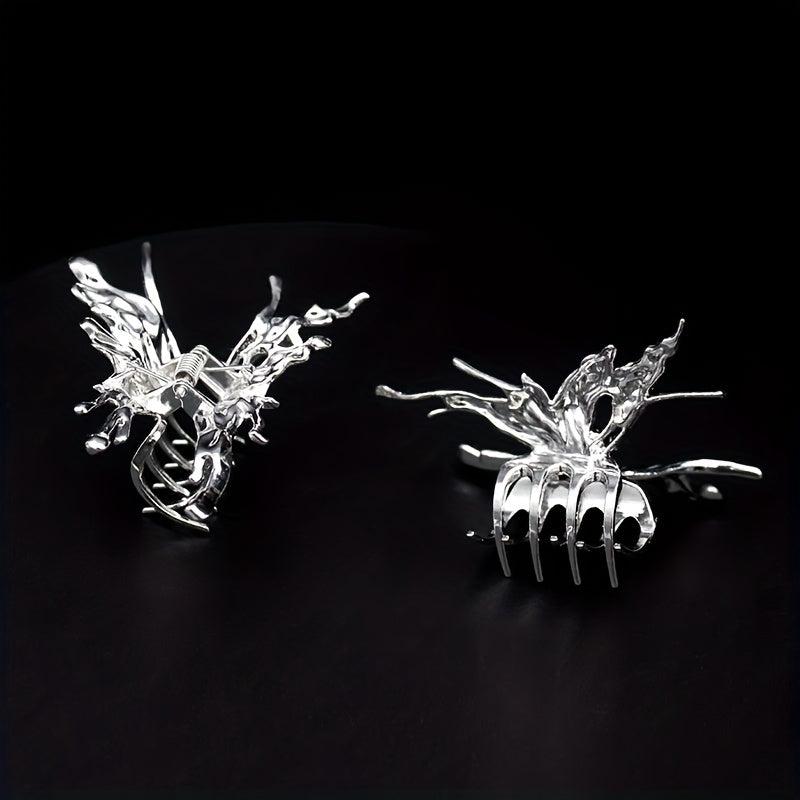 Butterfly Shaped Hair Claw for Ponytail Holder Women Girls Hair Clip