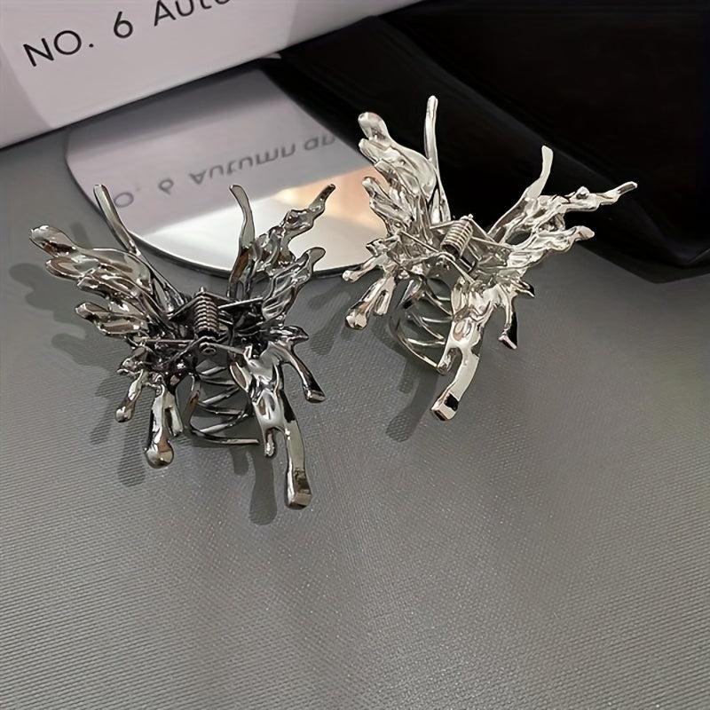 Butterfly Shaped Hair Claw for Ponytail Holder Women Girls Hair Clip