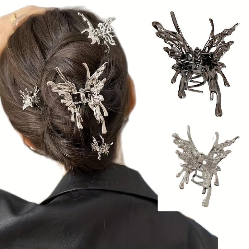 Butterfly Shaped Hair Claw for Ponytail Holder Women Girls Hair Clip