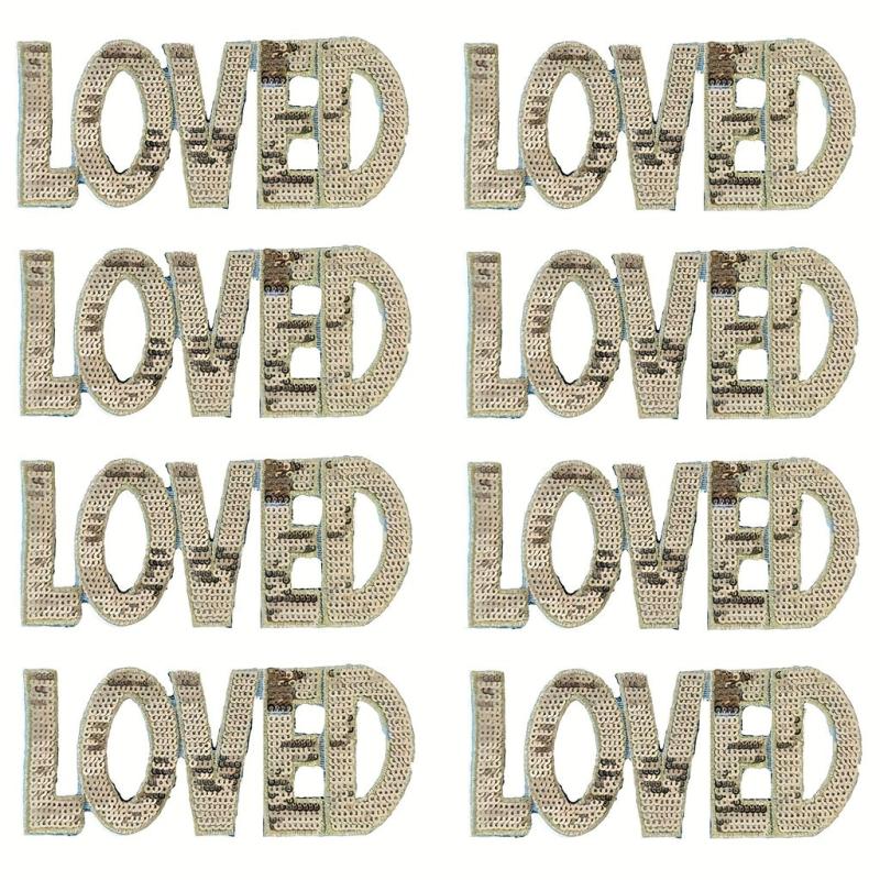 Sequin Patches Iron On Stickers DIY Decoration For T-shirt