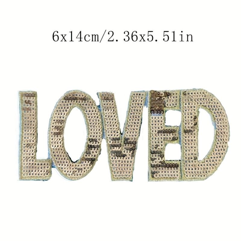 Sequin Patches Iron On Stickers DIY Decoration For T-shirt