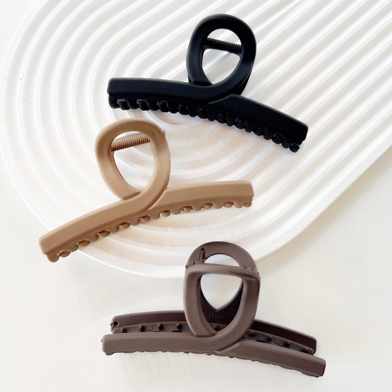 Large Hair Claw Clip Minimalist Hair Claw Acrylic Matte Twisted Hair Claw