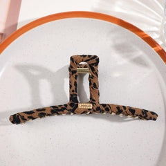 Leopard Print Hair Clip Large Strong Hold Hair Clamp