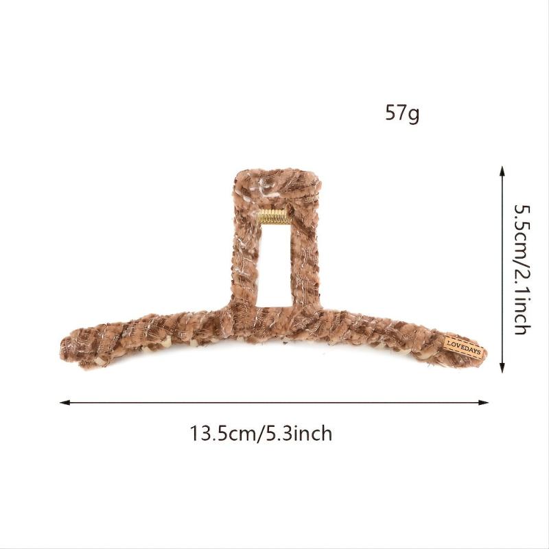 Leopard Print Hair Clip Large Strong Hold Hair Clamp