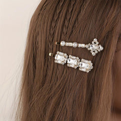 Vintage Rhinestone Hair Pin Alloy Hairpin Glitter Hair Clip
