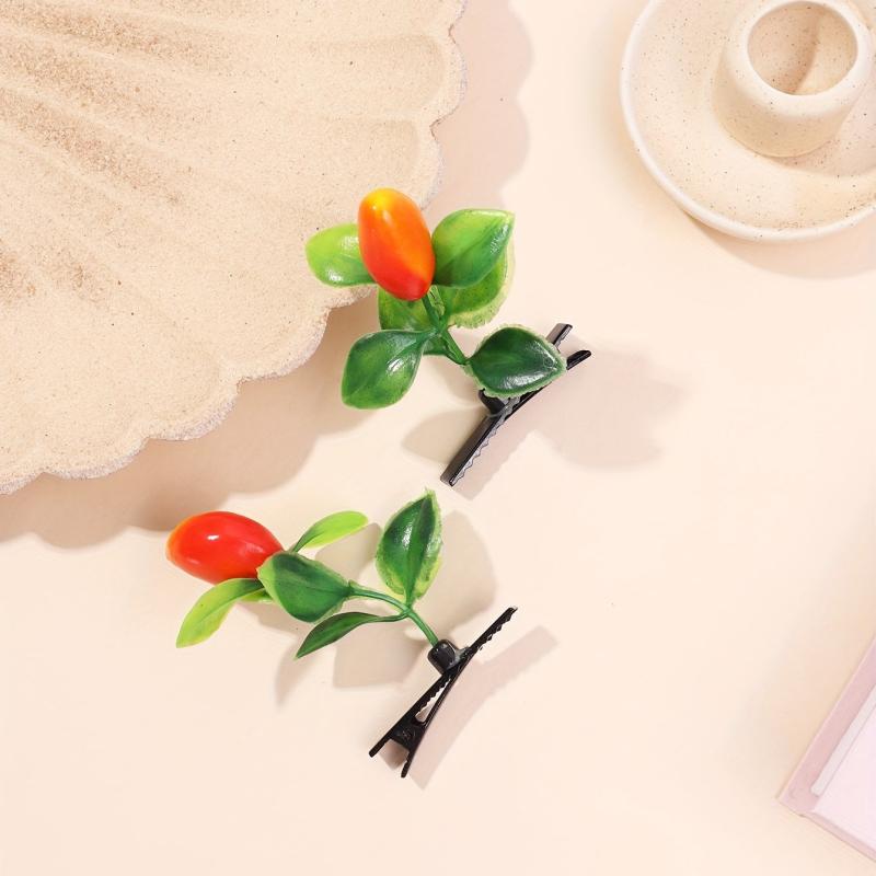 Creative Mango Tree Hair Clip Funny Duck Billed Clip for Women Girls Baby Hair
