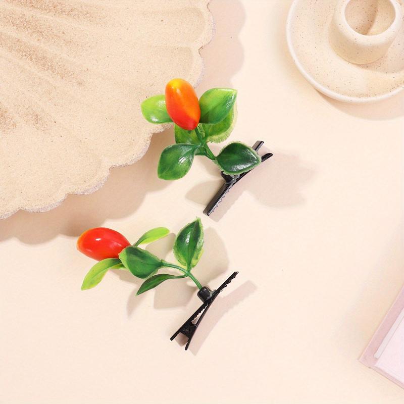 Creative Mango Tree Hair Clip Funny Duck Billed Clip for Women Girls Baby Hair