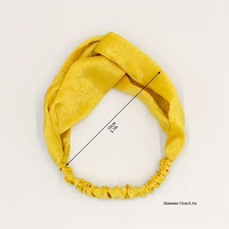 Retro Face Wash Headband Knotted Hair Band