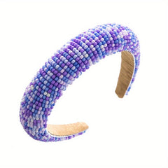 Colorful Beads Headband Thick Hair Band Head Hoop Hair Accessories