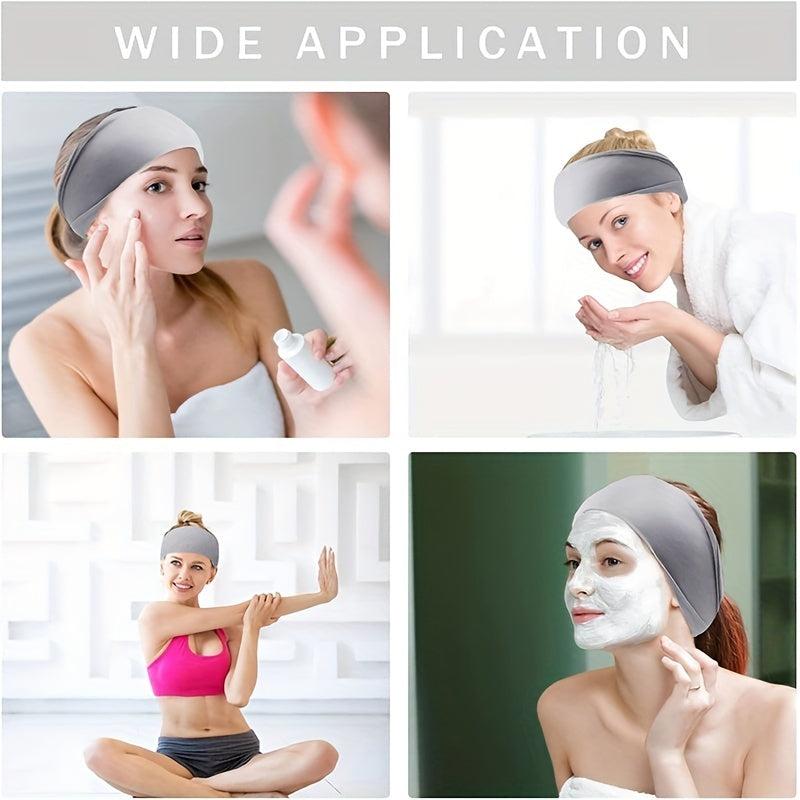 6pcs Sports Headband Non slip Elastic Sweatband For Fitness Stretches