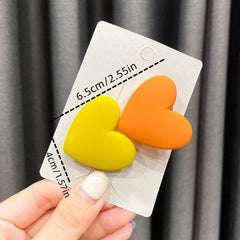 Sweet Candy Heart Decor Hair Clip for Girls
