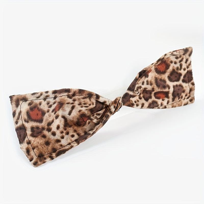 Leopard Pattern Boho Style Bun Maker