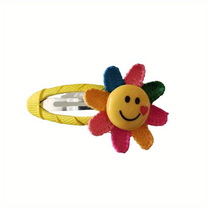 2pcs Sunflower Hair Tie Elastic Ponytail Holder for Baby Girls