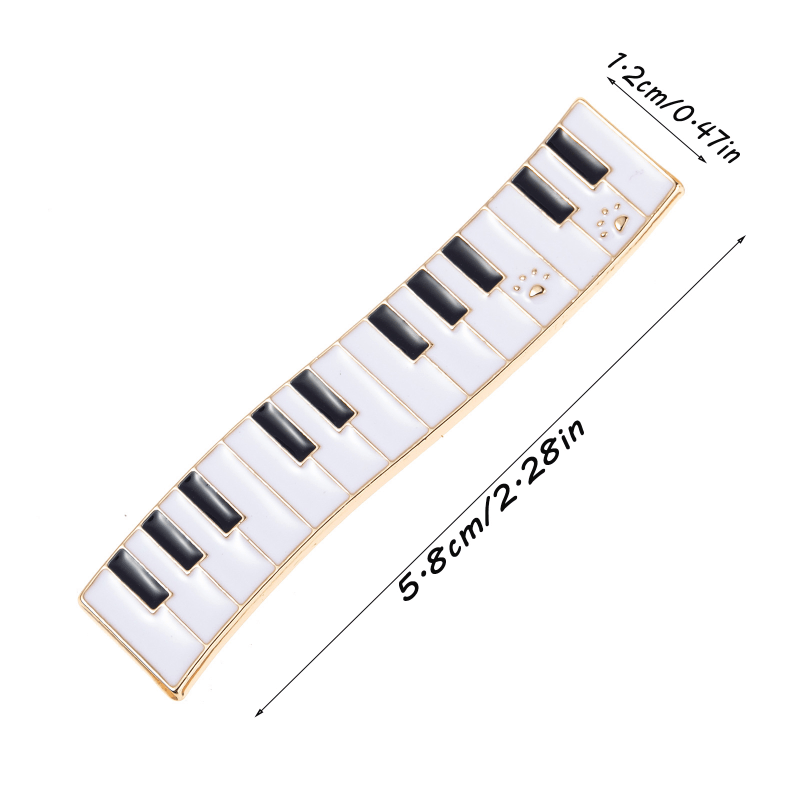 Piano Shaped Hair Clip for Girls Women