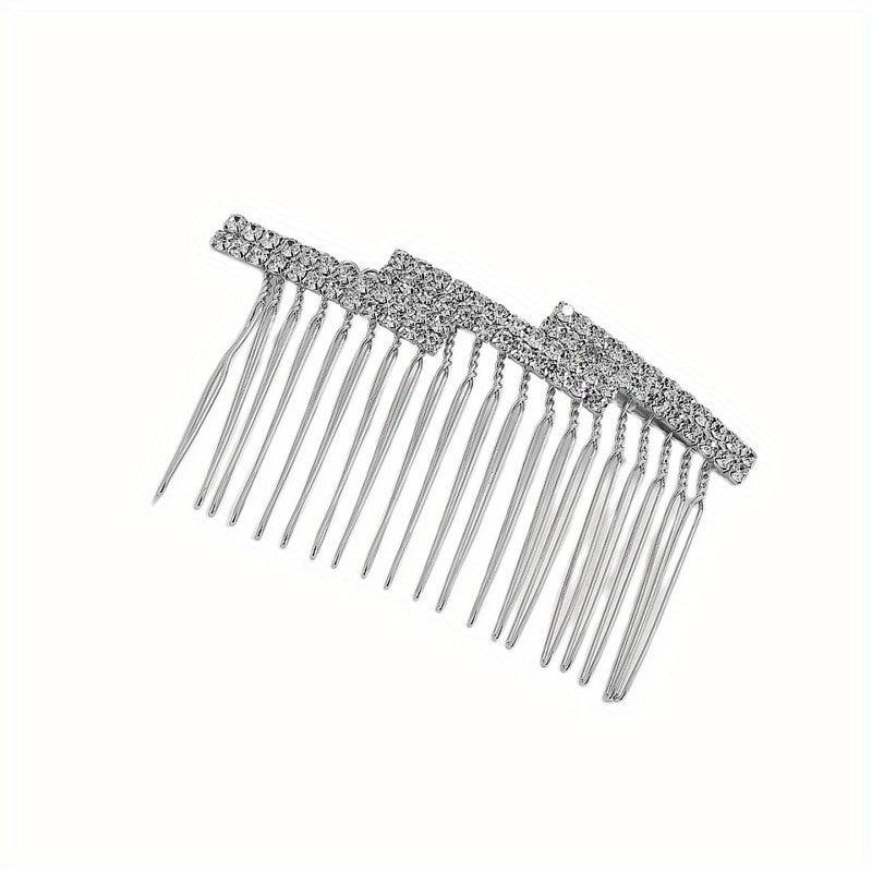 Rhinestone & Faux Pearl Hair Comb Hair Pin Bridal Wedding Headwear