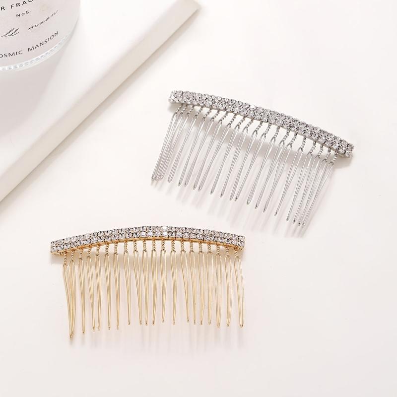 Rhinestone & Faux Pearl Hair Comb Hair Pin Bridal Wedding Headwear
