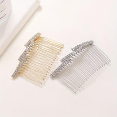 Rhinestone & Faux Pearl Hair Comb Hair Pin Bridal Wedding Headwear