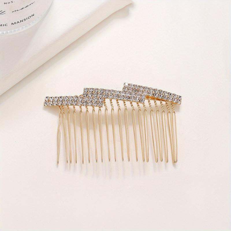 Rhinestone & Faux Pearl Hair Comb Hair Pin Bridal Wedding Headwear