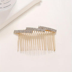 Rhinestone & Faux Pearl Hair Comb Hair Pin Bridal Wedding Headwear