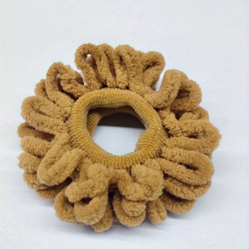 Flocking Hair Tie Seamless Hair Ring Ponytail Holder Hair Accessories