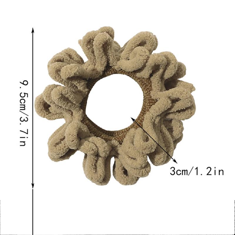 Flocking Hair Tie Seamless Hair Ring Ponytail Holder Hair Accessories