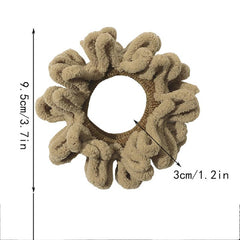 Flocking Hair Tie Seamless Hair Ring Ponytail Holder Hair Accessories
