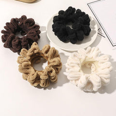 Flocking Hair Tie Seamless Hair Ring Ponytail Holder Hair Accessories
