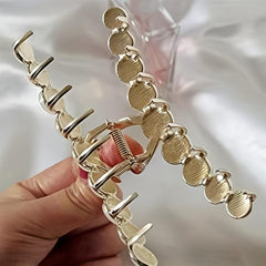 Faux Pearl Hair Claw Clip Non Slip Jaw Clamp Strong Hold