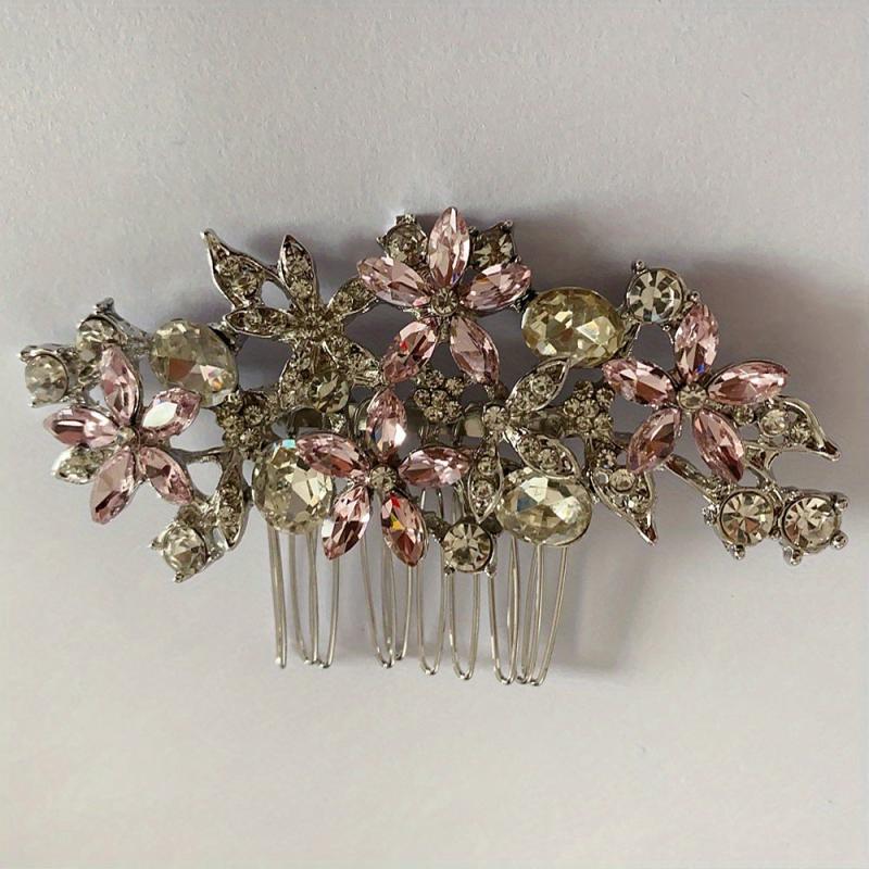 Bridal Crystal Rhinestone Hair Comb Side Insert Comb Head Jewelry