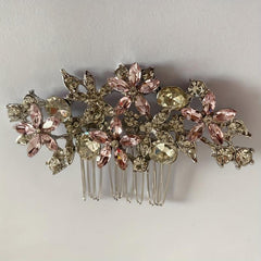 Bridal Crystal Rhinestone Hair Comb Side Insert Comb Head Jewelry