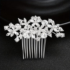Bridal Crystal Rhinestone Hair Comb Side Insert Comb Head Jewelry