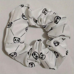 Bear Pattern Hair Scrunchies Soft Fabric For Women Girls