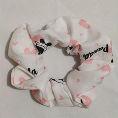 Bear Pattern Hair Scrunchies Soft Fabric For Women Girls