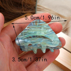 Small Gradient Hair Claw for Women Girls