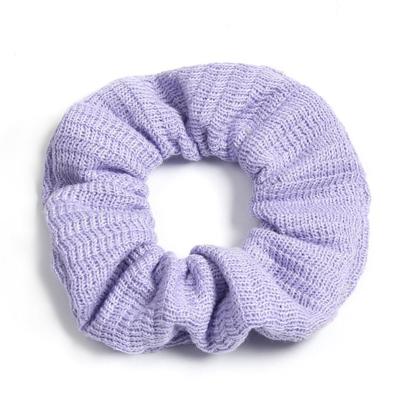 Solid Elastic Scrunchie For Women Girls Soft Scrunchies Fit Curly Fine Thick Thi