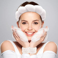 Women's Spa Headband & Wristband Set for Makeup and Shower