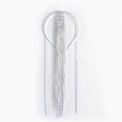 Crystal Rhinestone Hair Chain Headpiece with Tassel