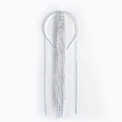 Crystal Rhinestone Hair Chain Headpiece with Tassel