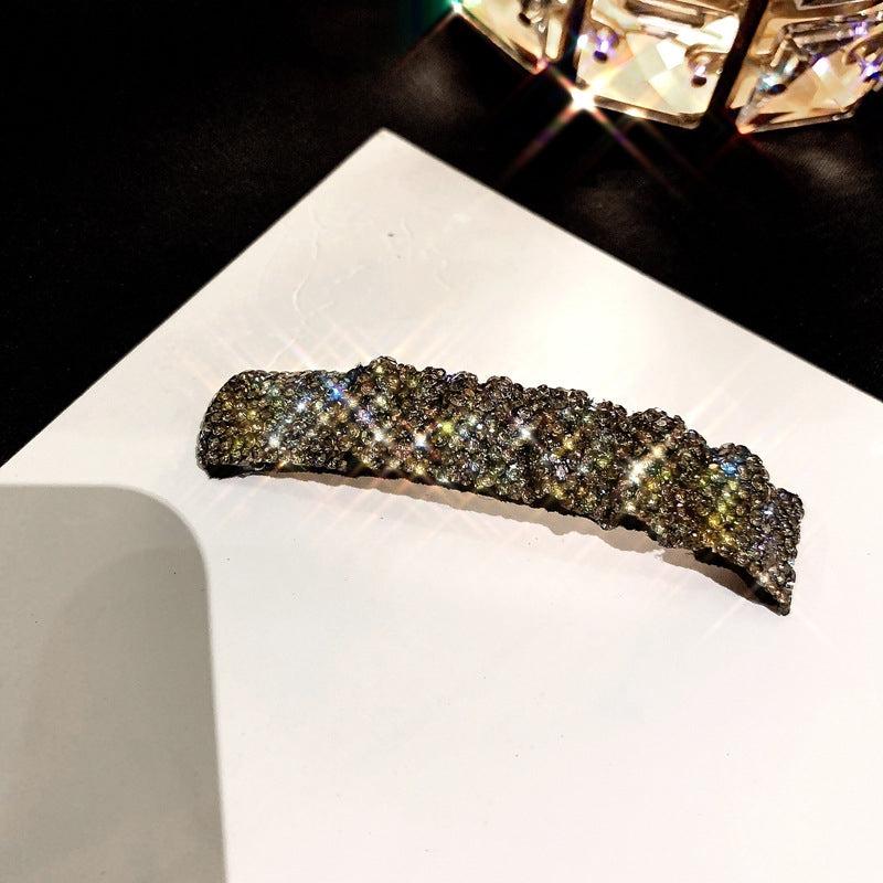 Rectangle Rhinestone Hair Clip for Women Girls