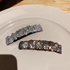 Rectangle Rhinestone Hair Clip for Women Girls