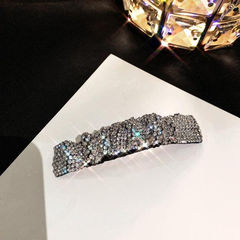 Rectangle Rhinestone Hair Clip for Women Girls