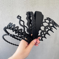 Frosted Headband Sports Face Wash Hair Clip